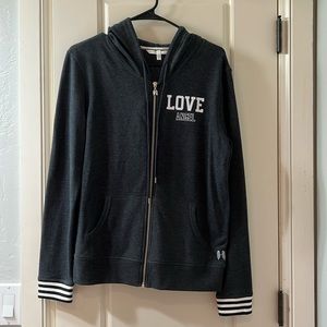 Victoria’s Secret zip hoodie. EUC.